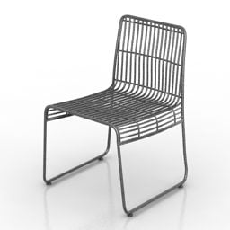 Modelo 3d de cadeira de ferro