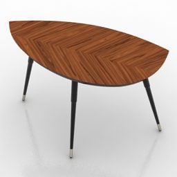 Table Ikea en forme de feuille modèle 3D