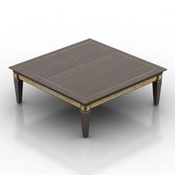 3D model čtvercového stolu Turri