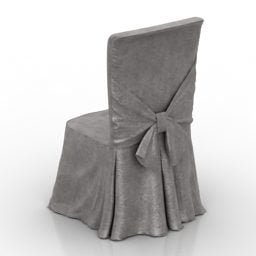 כיסא מסעדה כיסוי בד דגם תלת מימד