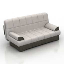 Model 3d Material Fabrik Sofa Moden