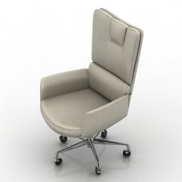 صندلی راحتی چرخ اداری مدل سه بعدی