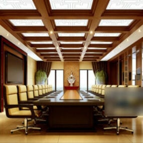 Office Meeting Room Interior Design 3d model