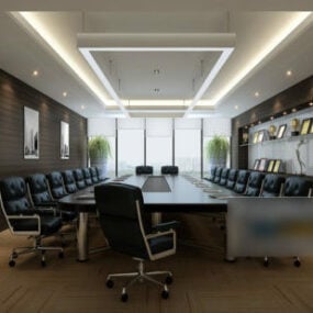 Modern Meeting Room Interior V1 3d model