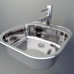 Stainless Steel Sink 3d model