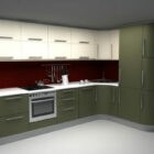 L Shaped Kitchen Set With Oven