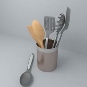 Mutfak Küreği Seti 3D model