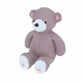 Model 3d Mainan Boneka Beruang