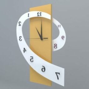 Modernism Clock 3d model