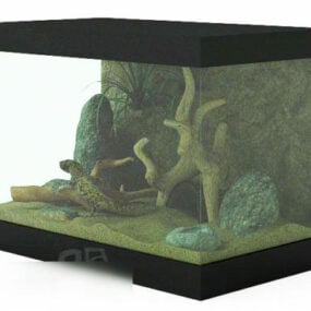Modelo 3d de aquário doméstico