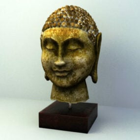 3D model dekorace sochy Buddhy