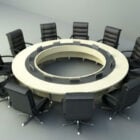 Round Meeting Table Furnishing