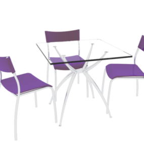 Coffee Table Set V1 3d model