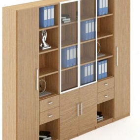 Office Bookcase V1 3d-malli