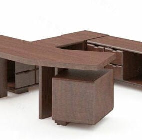 オフィステーブル受付3Dモデル