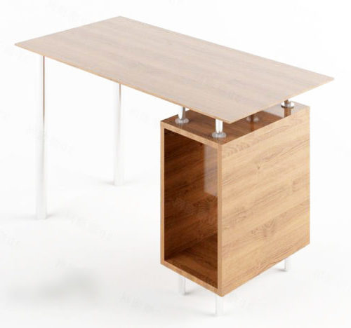 Simple Wood Office Table Free 3d Model - .3ds, .Max, .Obj - Open3dModel