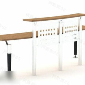 办公室接待桌家具3d模型