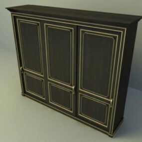 Muebles de armario clásicos modelo 3d