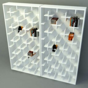 قفسه کتاب مدرنیسم مدل سه بعدی
