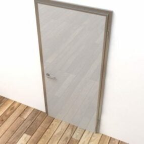 Single Door Solid Design 3d model