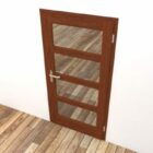 Office Wood Glass Door