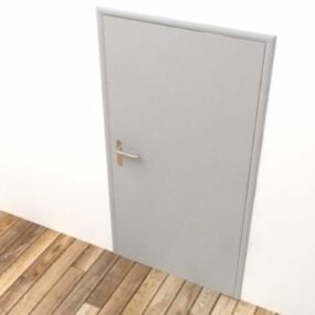 3д модель домашней металлической двери