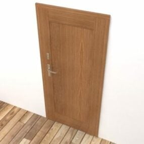 Entrance Door Solid Wood 3d model
