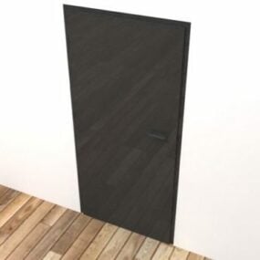 Metallgraue Tür 3D-Modell