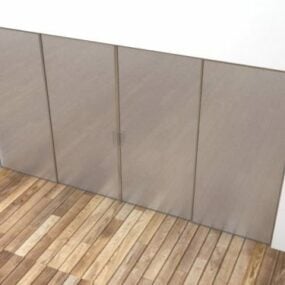 نموذج ثلاثي الأبعاد لباب واسع للمكتب