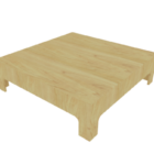 Table basse basse en bois