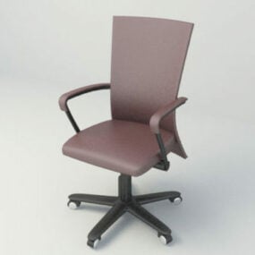 โมเดล 3 มิติแบบล้อเก้าอี้สำนักงานอย่างง่าย