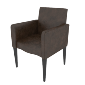 Brown Modern Sofa Chair 3d model