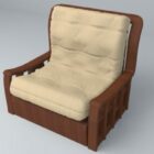 Rivestimento per sedia in legno con struttura per divano