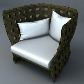 Nowoczesne krzesło wiejskie Model 3D