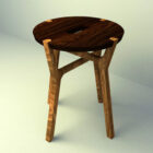 Sgabello per sedia in legno