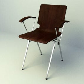 办公室猜测椅子带扶手 3d model