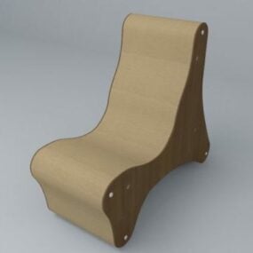 Modelo 3D em formato de poltrona e sofá