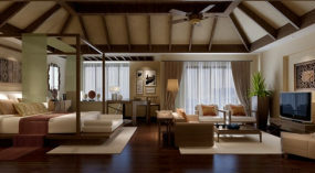 3д модель интерьера спальни Fresh Home, дизайн интерьера