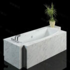 Ylellinen marmorinen kylpyamme V1