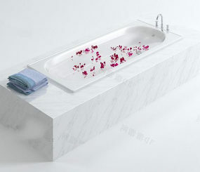 حوض استحمام رخام فاخر موديل 3D