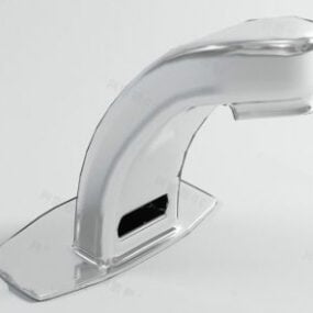 Curved Bathroom Faucet 3d model
