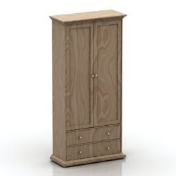 Solid Wood Locker Reina Design 3d model