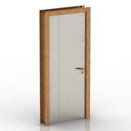 Τρισδιάστατο μοντέλο με ξύλινο πλαίσιο πόρτας γραφείου