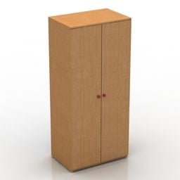 Ložnice Skříň Ořechy Dřevěný 3D model