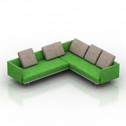 Canapé d'angle L Walterknoll modèle 3D