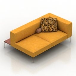Living Room Sofa Jaan Walterknoll 3d model