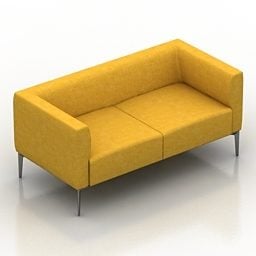 ספה 2 מושבים Jaan Design דגם תלת מימד