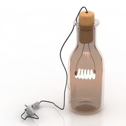 Lamp Bottle Decoration 3d model