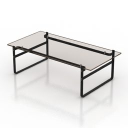 Frame Glass Table Fabricius 3d model