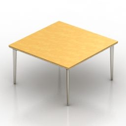 مدل سه بعدی میز مربع جان